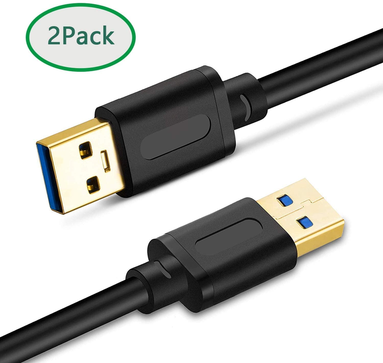 USB 3.0 A to A Male Cable 1Ft, Tan QY USB to USB Cable,USB Male to Male