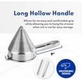 thumbnail image 5 of 34295 18/8 Stainless Steel China Cap Strainer, 9-Inch, Fine Mesh Fine Mesh 9-Inch, 5 of 5