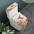 thumbnail image 2 of HELLHERO Fashion Elastic Fabric Toilet Seat Cover, Fits All Toilet Shapes, Stretch U-Shaped Soft, Washable, 2 of 8