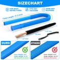 thumbnail image 5 of DRYVENCK 3 Pieces Dryer Vent Cleaner Kit Compatible with Most Vacuum Cleaner, Dryer Lint Brush and Vacuum Hose Attachment with Universal Connector, Quickly Lint Remover (BLUE), 5 of 9