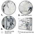 thumbnail image 3 of Designart "Wild Bamboo In Black And White" Bamboo Canvas Wall Art, 3 of 7