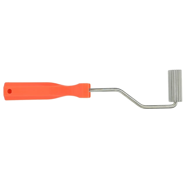 Rodillo de fibra de vidrio de mano, aleación de aluminio, juego de rodillos de eliminación de burbujas de rodamiento suave para bañera, 21 X 50 mm/0,83 X 1,97 pulgadas