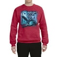 thumbnail image 2 of Wild Bobby, Owl Flying at Nihght In Front of the Moon Animal Lover Unisex Crewneck Graphic Sweatshirt, Vintage Heather Red, Medium, 2 of 3