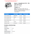 thumbnail image 2 of Starter 1 - Compatible with 1992 - 1996 Ford F-250 7.5L V8 1993 1994 1995, 2 of 2