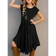 thumbnail image 3 of KISSMODA Girls Casual Maxi Floral Dress Long Sleeve Holiday Party Dresses for 5-13 Years, 3 of 5