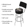 thumbnail image 3 of Trademark Gameroom Pittsburgh Penguins Watermark Bar Stool with Back Rest, 3 of 6