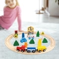thumbnail image 4 of Juguetes de madera Baoblaze Juego de trenes de juguete con accesorios de Juego, 4 of 8