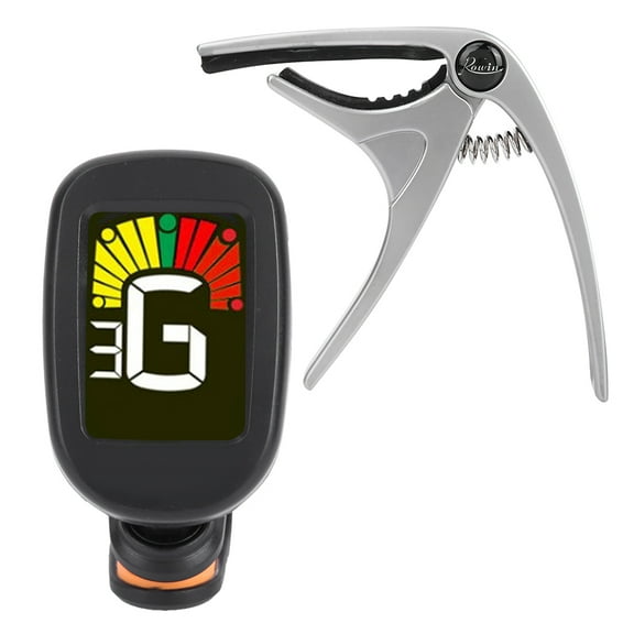 Professional Guitar Capo Tuning Clamp Key & Tuner Kit for Tone Adjusting