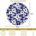thumbnail image 3 of Pioneer Flower Floral Print Pattern Round Tablecloth 60 X 60 Inch, Wrinkle Resistant Wipeable Table Cloth for Kitchen Dining Picnic Patio Party, 3 of 6