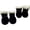 #2-Black【4x Dog Shoes】, variant on Soft Walking Shoes Non Slide Rain Boots for Dogs, Polyester Dog Boots Pet Shoes with Adjustable Strap, Indoor Outdoor Home Travel Safety Protection, Seasonal Holiday Celebration Gift, AESTIVO
