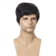thumbnail image 4 of 5X Peluca de Moda Peluca SintéTica Recta Corta Negra Masculina para Hombres Pelucas de PeluquíN Negro Natural Realista para Hombres, 4 of 5