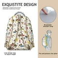 thumbnail image 5 of Cute Small Backpack for School Featuring Bone and Paw Pattern Lightweight School Bag Compact Travel Backpack for Pet Enthusiasts, 5 of 6