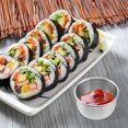 thumbnail image 4 of KAKOWELY 4pcs Stainless Steel Hot Pot Dipping Bowl Small Sauce Cup Seasoning Dish Saucer Appetizer Plates Sauce Container for Restaurant Home,1.97"X1.97"X1.06", 4 of 4