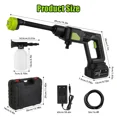 thumbnail image 4 of Cordless Pressure Washer Portable Electric Power Washer High Pressure Water Sprayer 435PSI Car Washer Cleaner with 6-in-1 Nozzle Foam Bottle Filter 15000mAh 21V Battery and Charger, 4 of 9