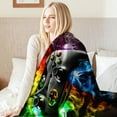 thumbnail image 6 of Flannel Fleece Gaming Throw Blanket Bed Blanket, Lightweight Cozy Twin Size Plush Blanket for Sofa Couch,60"X80", 6 of 8