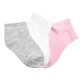 thumbnail image 3 of Tines 725 Baby para Niña, Gris Antiderrapantes 3 pares Talla 3-3X, 3 of 4