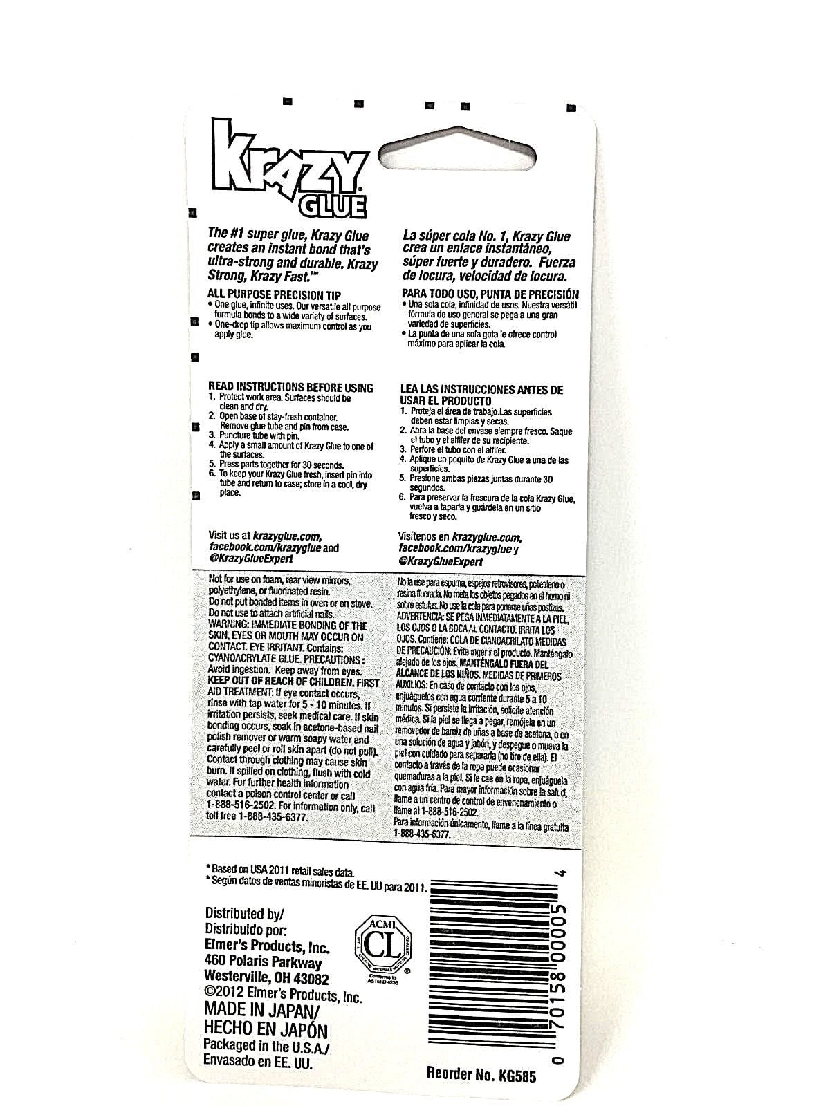 Krazy clearance glue ingredients