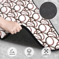 thumbnail image 3 of Disketp Cute Baseball for Crystal Velvet Car Mats Four-Piece Set,All-Season Automotive Protection, Vehicles, Cars, Trucks, and SUVs,Anti-Slip Design, 3 of 7