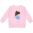 thumbnail image 2 of Inktastic Figure Skating, Ice Skating Girl, Brown Hair Toddler Sweatshirt, 2 of 4