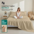 thumbnail image 3 of New Season - Bed Sheet Set Cotton - 100% Organic 500 Thread Count Cotton Sheets with Deep Pockets (up to 15") Soft Cotton Bed Sheets (Twin, Medium Taupe), 3 of 5