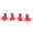 Red, variant on BIMZUC 4pcs Fly Fishing Float Foam Strike Indicators Drift Hook Positioning Floats Bobbers High Visibility Yellow Tear Drop Shape for Trout and Salmon Fishing Accessories 1.97 inches / 5 cm Pack