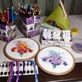 thumbnail image 3 of Cross-stitch Kit Passion Charm SM-384 MP Studia Needlework Flowers Red Blue, 3 of 3