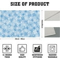 thumbnail image 4 of Blue Christmas Placemats Set of 4 Seasonal Winter Blue and White Snowflake Place Mats 12x18 Inch Xmas Holiday Washable Table Mats for Home Party Kitchen Dining, 4 of 8