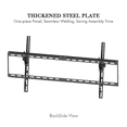 thumbnail image 4 of Ktaxon Fixed TV Wall Mounts- Low Profile TV Bracket Mounts for Most 42-100" LED/LCD Flat Screen TVs, Max.800X400, Up to 176.37lbs Capacity, 4 of 8