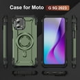 thumbnail image 2 of Dteck Magnetic Case for Motorola Moto G 5G 2023,Military-Grade Shockproof Silicone +PC Case Built-in Camera Stand Cover for Moto G 5G 2023,Armygreen, 2 of 8