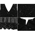 thumbnail image 7 of PrettyGuide 1920s Dress for Women Gatsby V Neck Sequin Oval Fringe Flapper Dresses Roaring 20s Party, Small, 7 of 7