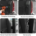 thumbnail image 4 of Towallmark Universal Truck Bed Extender, Retractable Aluminum Hitch Mount 59"-69" Fits Ford F-150, Silverado, RAM, Tundra, Titan & Sierra, 4 of 7