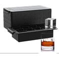 thumbnail image 1 of Cubetera para hielo claro cubos grandes de 2 pulgadas silicona cuadrada para whisky bourbon old fashioned, 1 of 6