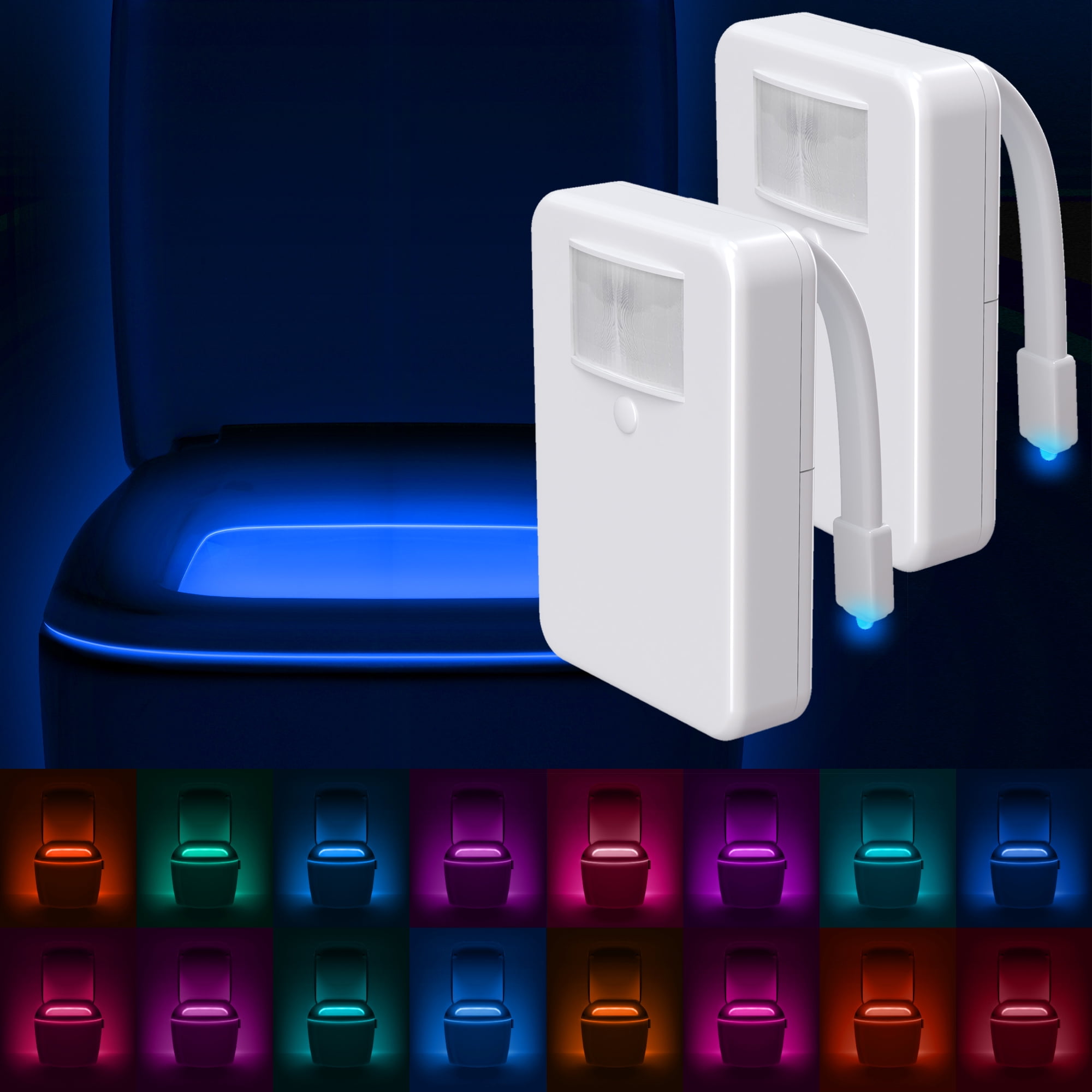 Details about   Toilet Light Motion Detection Advanced 16-Color LED Toilet Bowl Light 