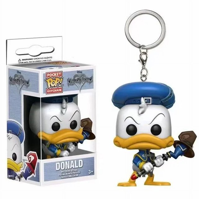 FUNKO Pop Disney Donald Duck WEBBY SCROOGE McDUCK Keychain 4cm Vinyl Figure Toy Collection Doll Model Toys for Children Gift