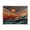 Colorful Clouds and Mountains, variant on Acrylic Tray Clear Serving Tray Rectangle Decorative Tray with Cut Handle Sky Full Of Shooting Stars