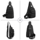 thumbnail image 4 of Mochila pequeña de viaje bolso de pecho diagonal bolso de pecho de poliéster a prueba de salpicaduras de gran capacidad para mujerverde, 4 of 6