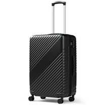 WASUHE 20" Hardside Carry-on Expandable Luggage,Hardshell Suitcase With Divider Pockets,Four Multi-directional Wheels,Expandable For Up to 15% More Space,With Scratch-Resistant Surface,Black