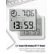 thumbnail image 3 of Termómetro/higrómetro digital con pantalla grande para interiores, monitor de temperatura y humedad, indicador de humedad y temperatura con reloj (blanco), 3 of 5