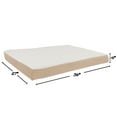 thumbnail image 2 of Dog Bed Orthopedic Sherpa Top Pet Bed with Memory Foam and Removable Cover 36x27x4 Tan, 2 of 7