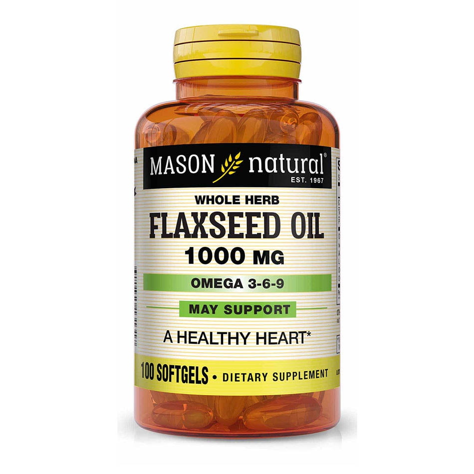 Mason Natural Omega 369 Flax Seed Oil 1000 Mg Softgels 100 ea