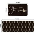 thumbnail image 3 of Artoid Mode Black Xmas Tree Merry Christmas Kitchen Mats Set of 2, Winter Home Decor Low-Profile Kitchen Rugs for Floor - 17x29 and 17x47 Inch, 3 of 6