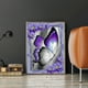 thumbnail image 5 of Cuadros Decorativos Mariposa púrpura 5D bricolaje redondo completo diamante pintura diamantes de imitación mosaico abalorios Likrtyny embutido en tela, 5 of 9