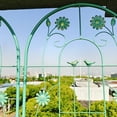 thumbnail image 5 of 4 Pack Metal Garden Trellis 86.7" x 19.7" Rustproof Trellis for Climbing Plants Outdoor Flower Support Green, 5 of 14