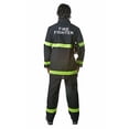 thumbnail image 2 of Costume Dress Up America, bombero adulto, negro, talla L, 2 of 5