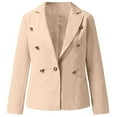 thumbnail image 1 of Mujeres Sólido Damas Solapa Motor Chaqueta Abrigo Cremallera Biker Punk Recortada Tops Fridja BV0+1749, 1 of 6