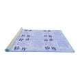 thumbnail image 2 of Ahgly Company Machine Washable Indoor Rectangle Abstract Blue Modern Area Rugs, 5' x 7', 2 of 4