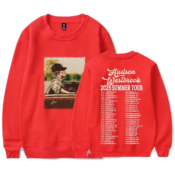 Hudson Westbrook 2025 Summer Tour Merch Camiseta de manga larga Sudaderas urbanas de moda unisex