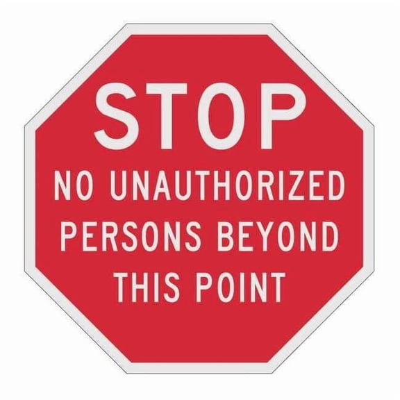 Lyle Rflct No Trespassing Stop Sign,12x12in ST-037-12HA