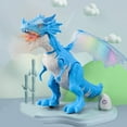 thumbnail image 2 of POINTERTECK Kids Electric Flying Dragon Toy  Light-Up Eyes Roaring Spraying Movable Joints Funny Toddlers Walking Dragon Action Figure Model for Boys Birthday Gift, 2 of 6