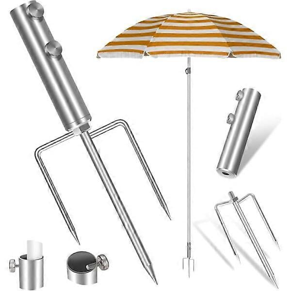 Parasol stand, Parasol stand with ground anchor, Parasol holder Detachable stand, Multi-applications Metal parasol stand